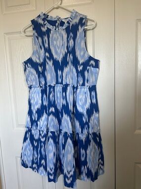 Crown & Ivy Ruffle Neck Sleeveless Dress